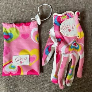 Glove It Pink Heart Golf Glove-Juniors/Girls XL-LH